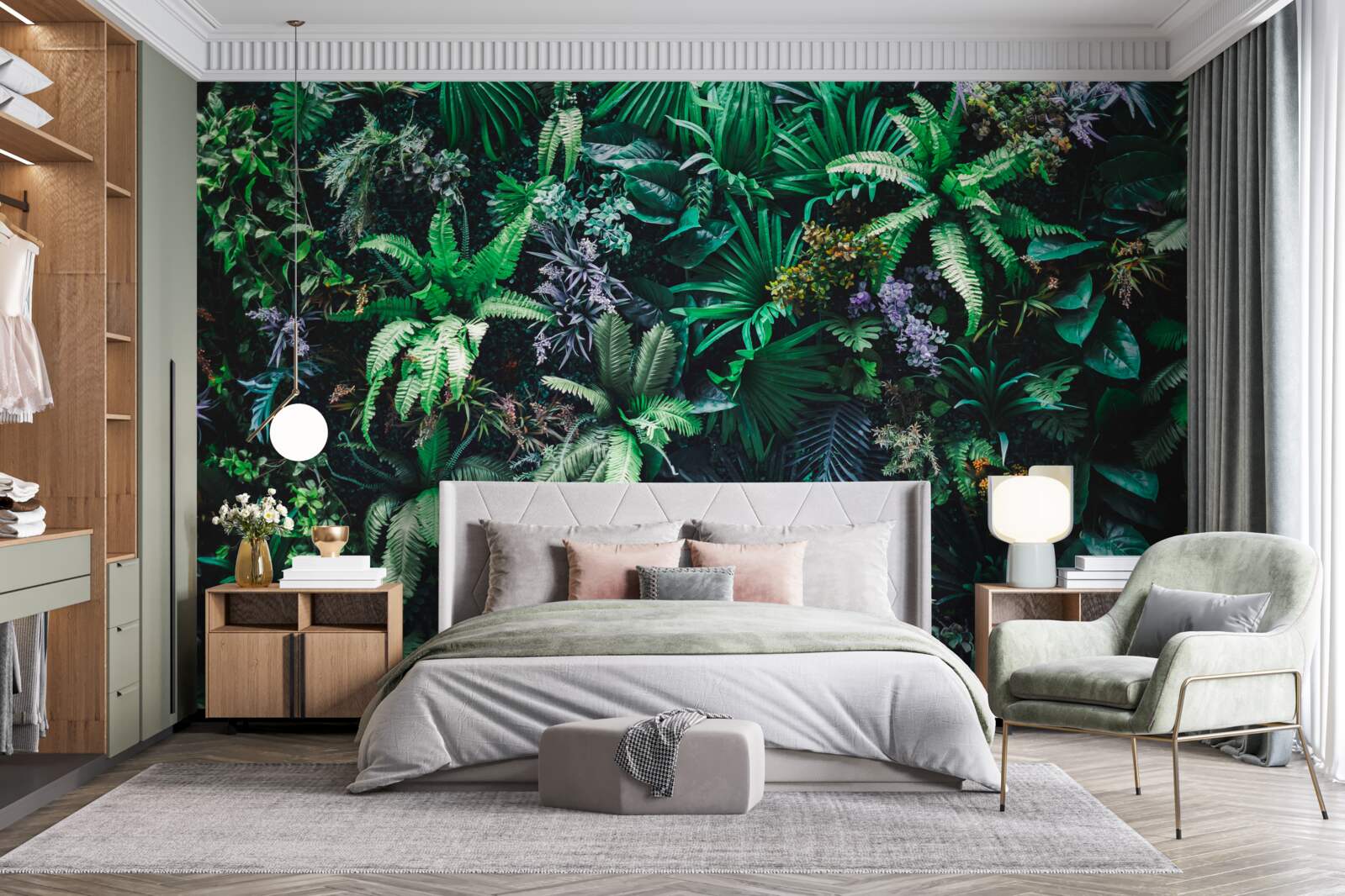 Fotobehang flora en fauna van tropische bossen