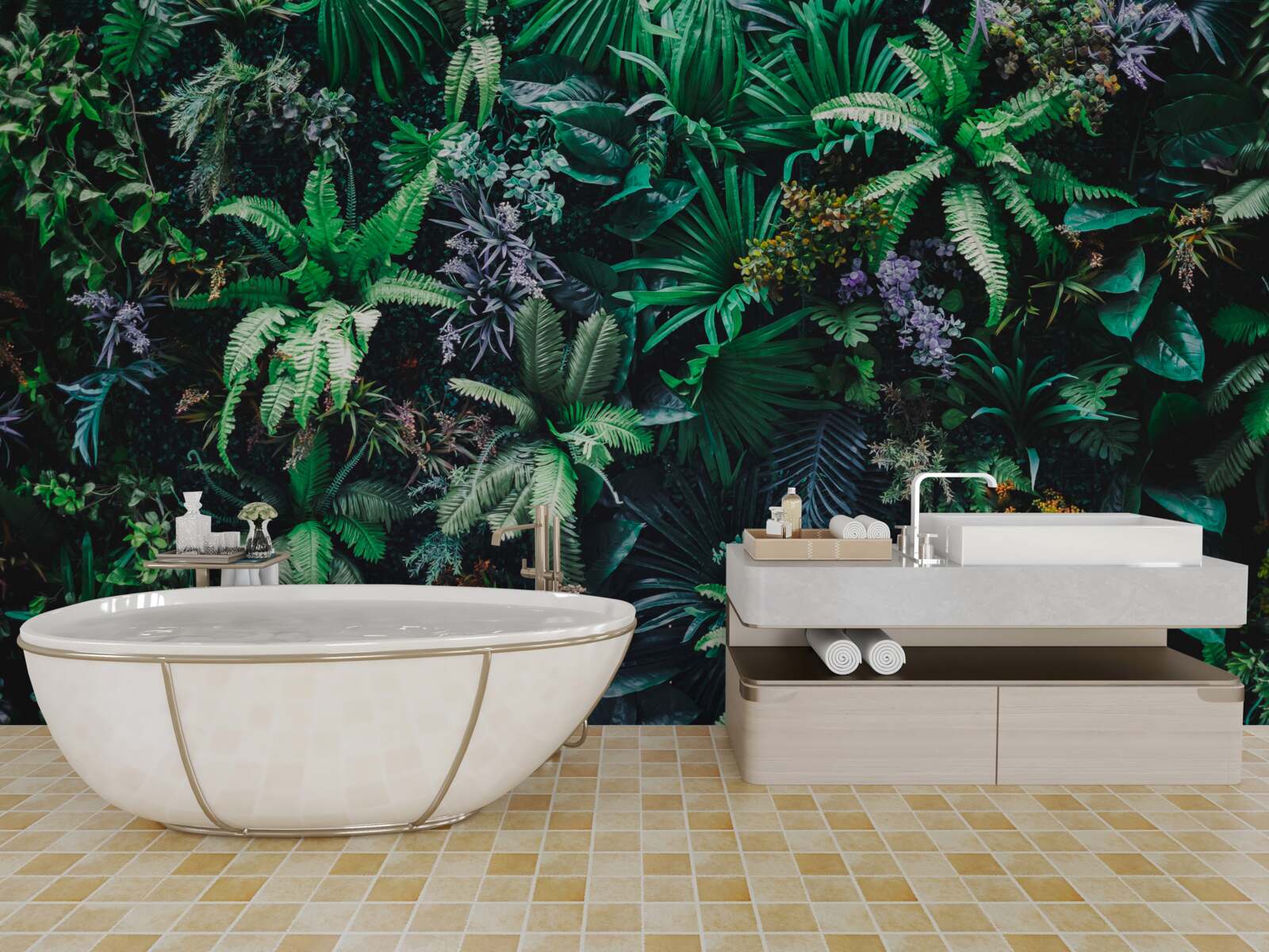 Fotobehang flora en fauna van tropische bossen