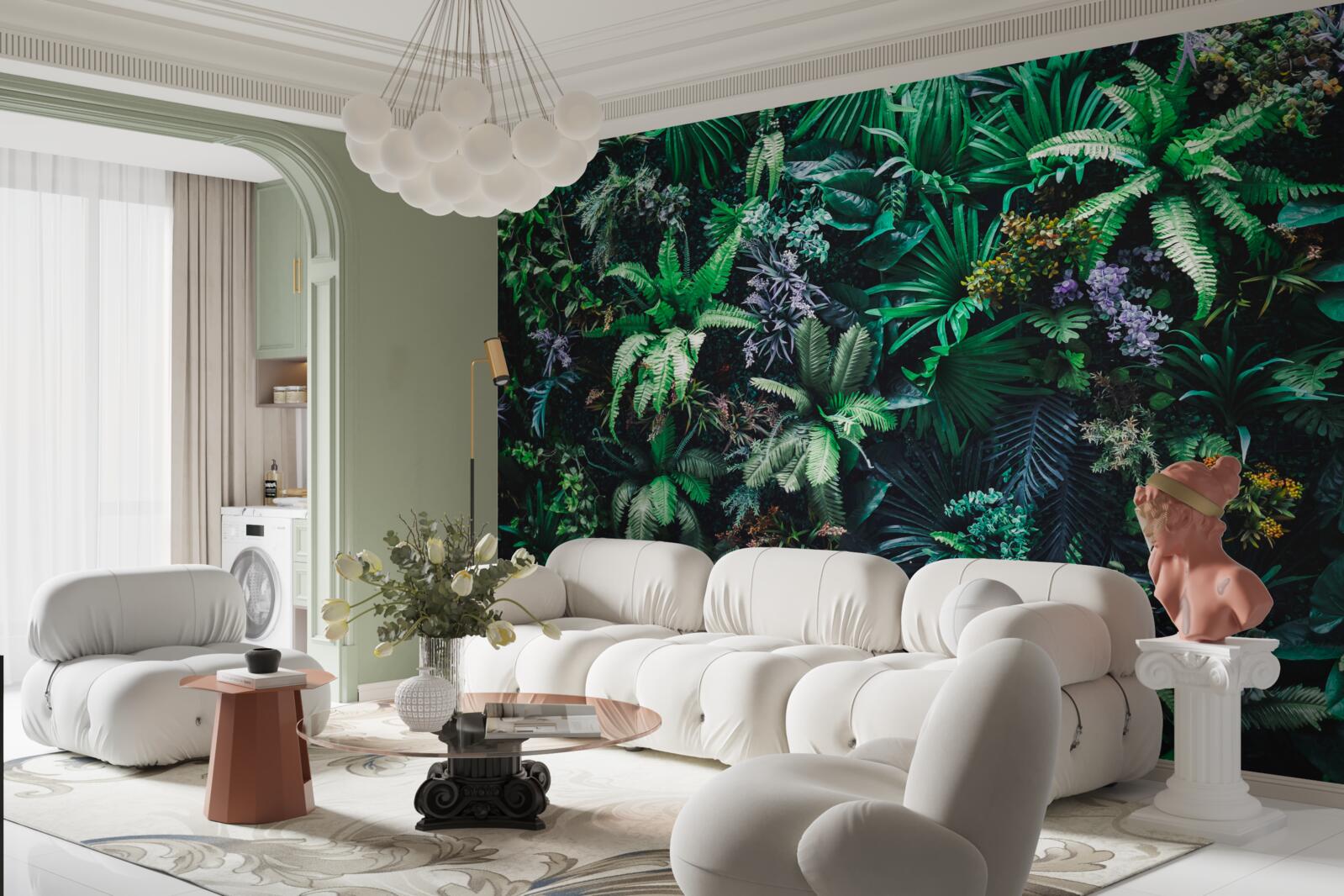 Fotobehang flora en fauna van tropische bossen