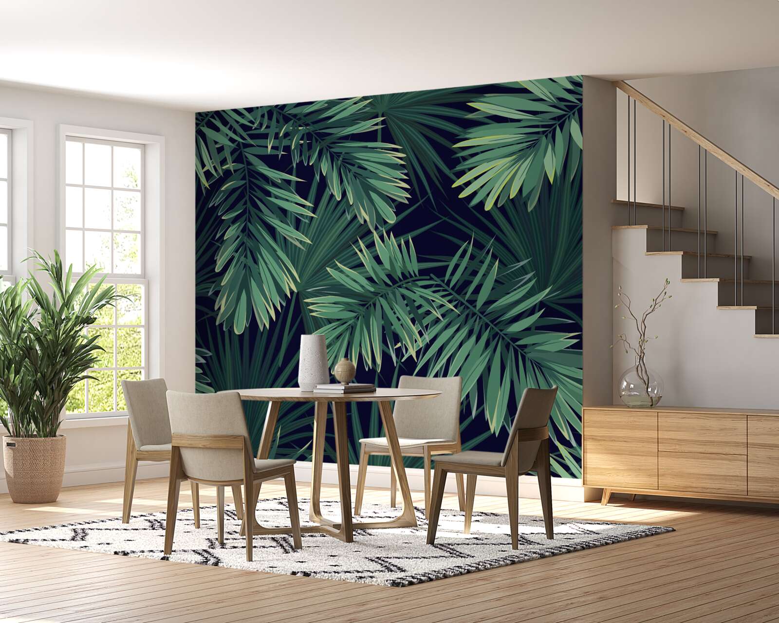 Fotobehang palmtakken