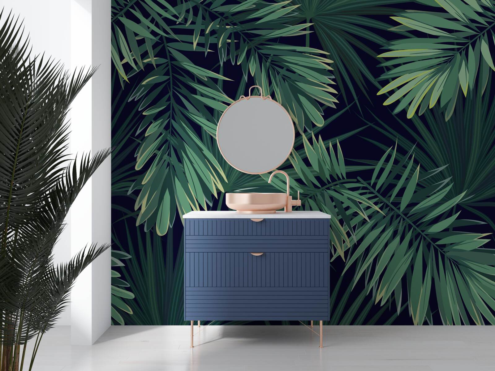 Fotobehang palmtakken