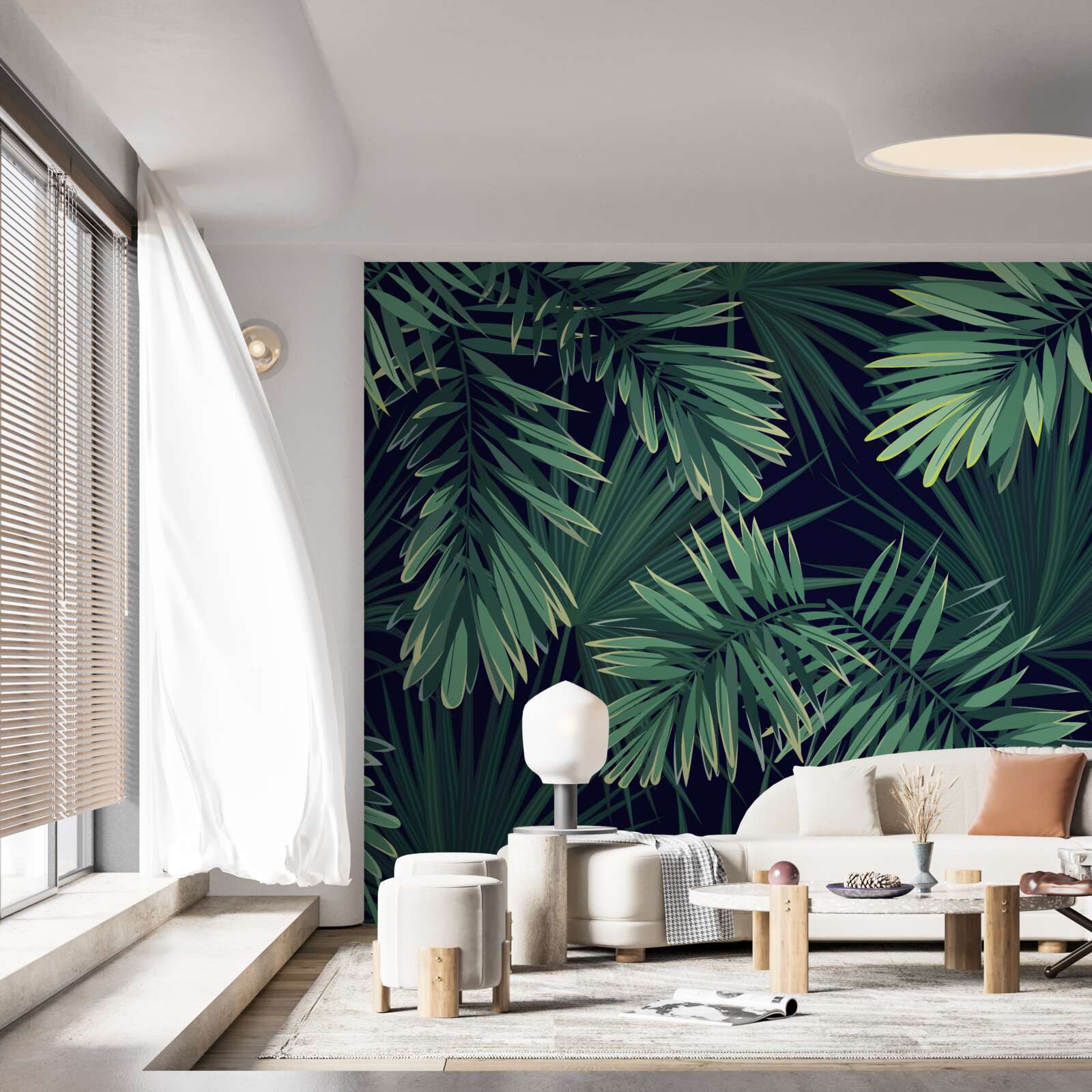 Fotobehang palmtakken