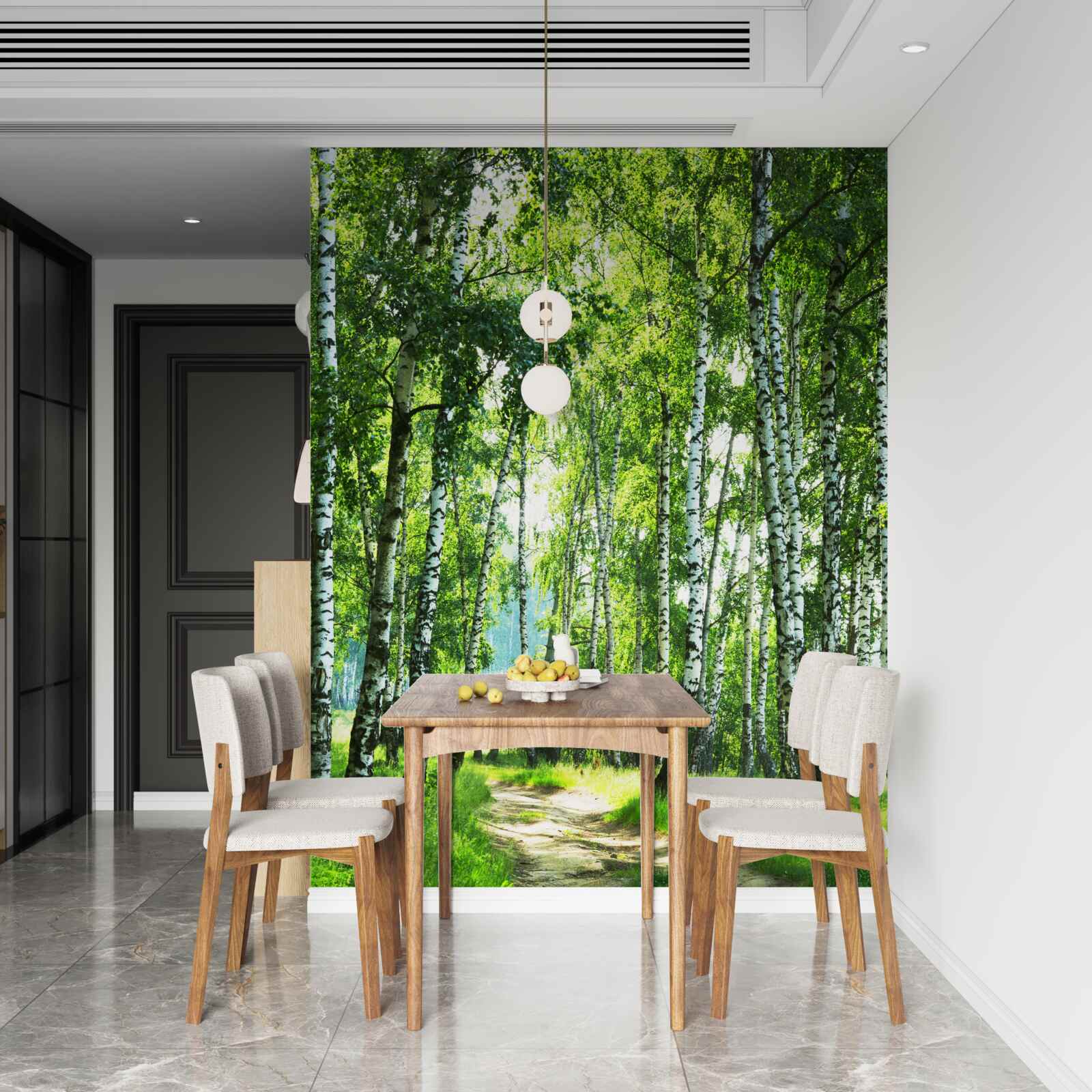 Fotobehang zomer tropische berkentocht