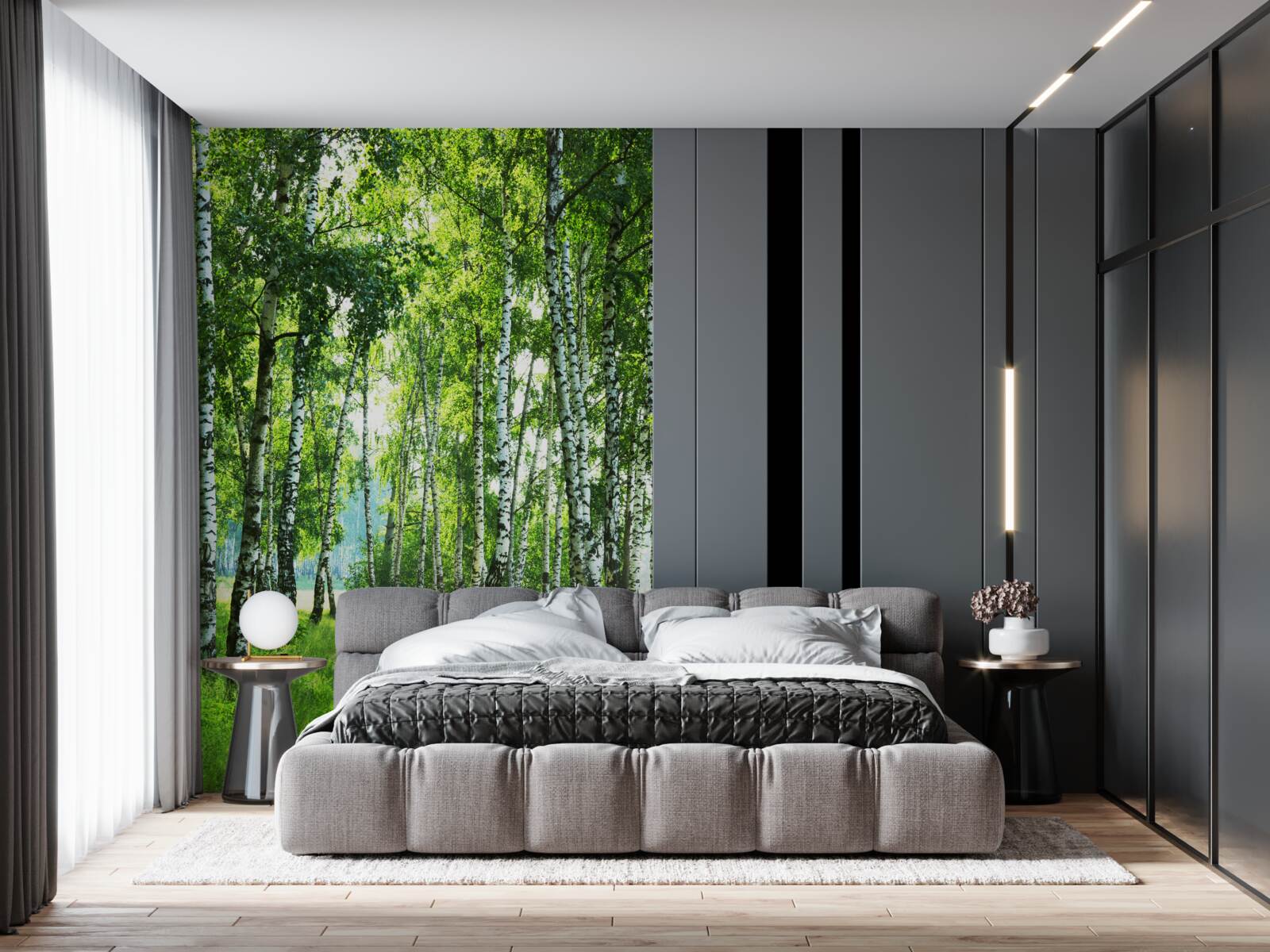 Fotobehang zomer tropische berkentocht