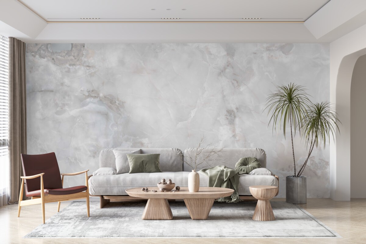 Fotobehang dichte wolken die door zonlicht worden doorbroken