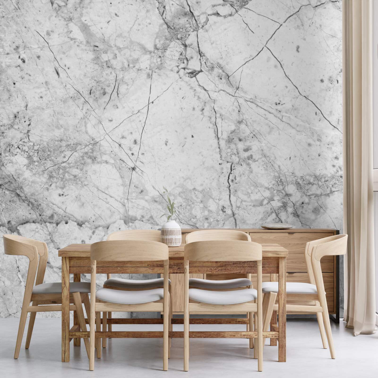 Fotobehang licht gemarmerde textuur