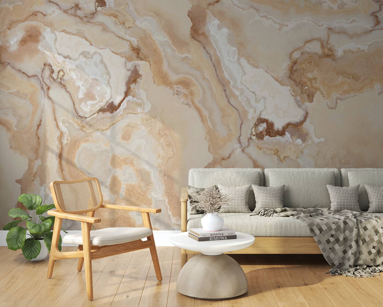 Fotobehang de onyx zakte weg in een donkere vlek