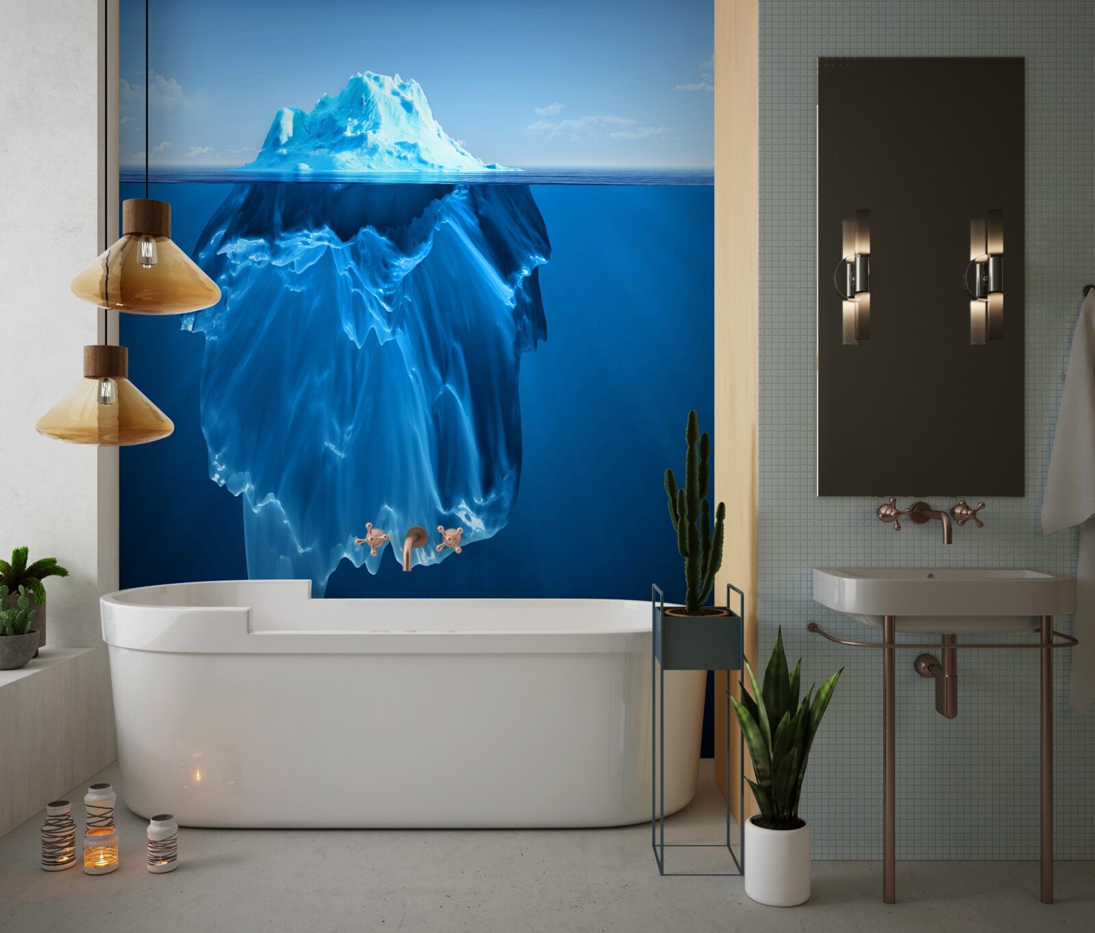 Fotobehang enorm blok ijs