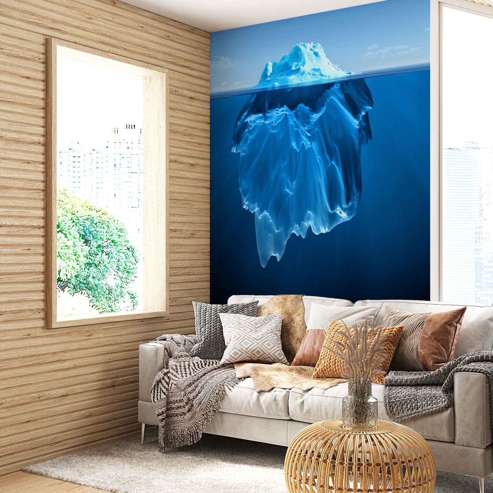 Fotobehang enorm blok ijs