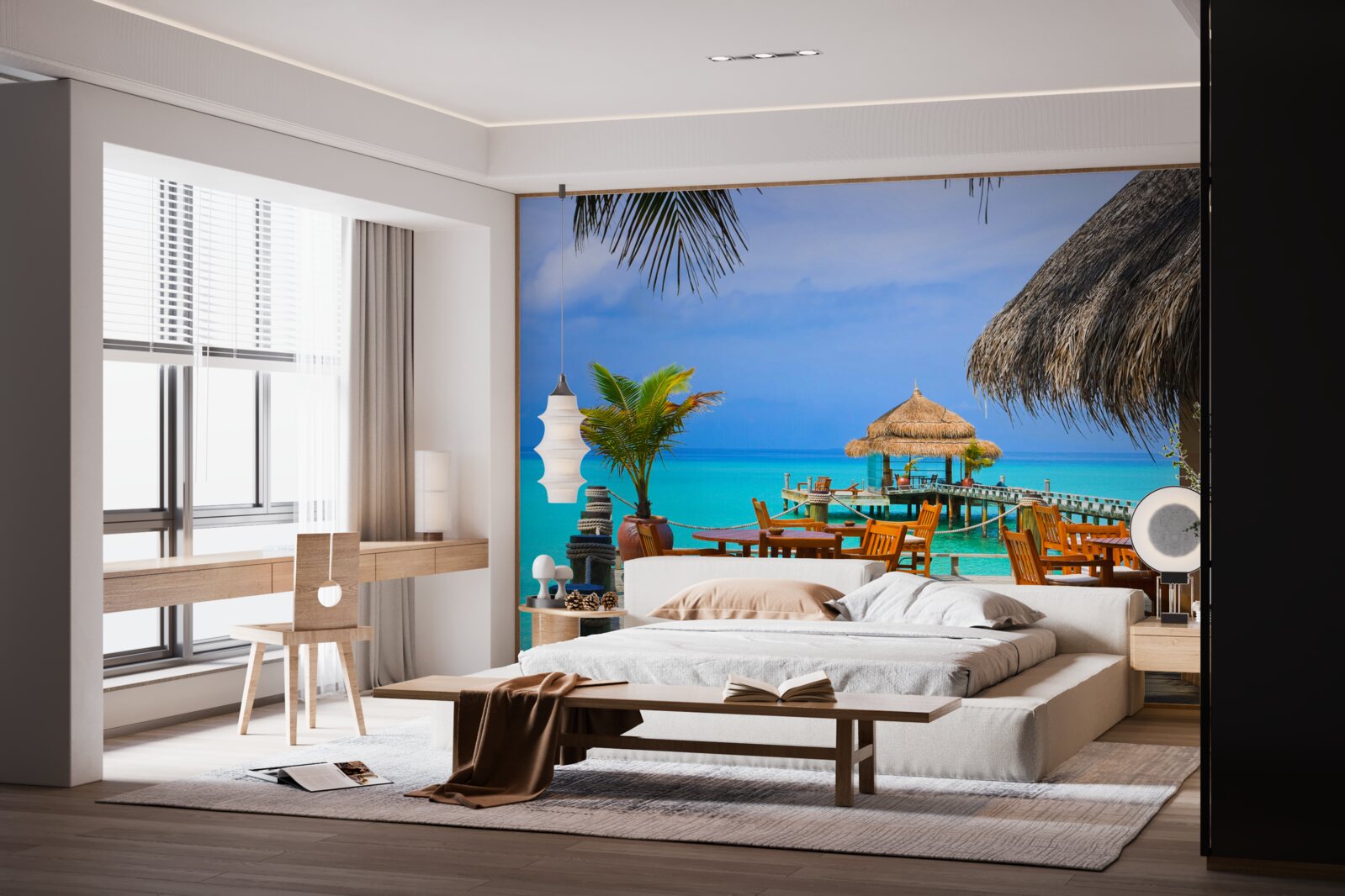 Fotobehang water restaurant