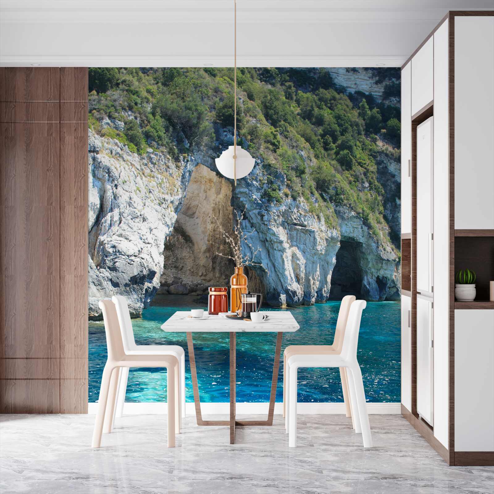 Fotobehang zeegrotten