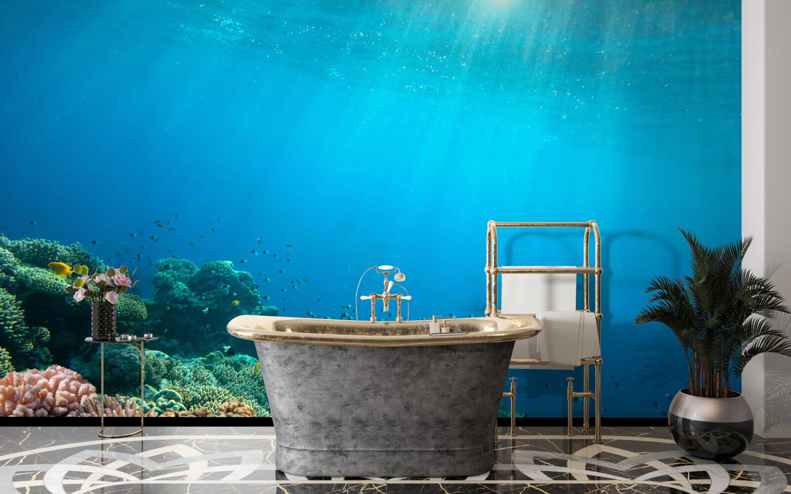 Fotobehang oceaandieptes