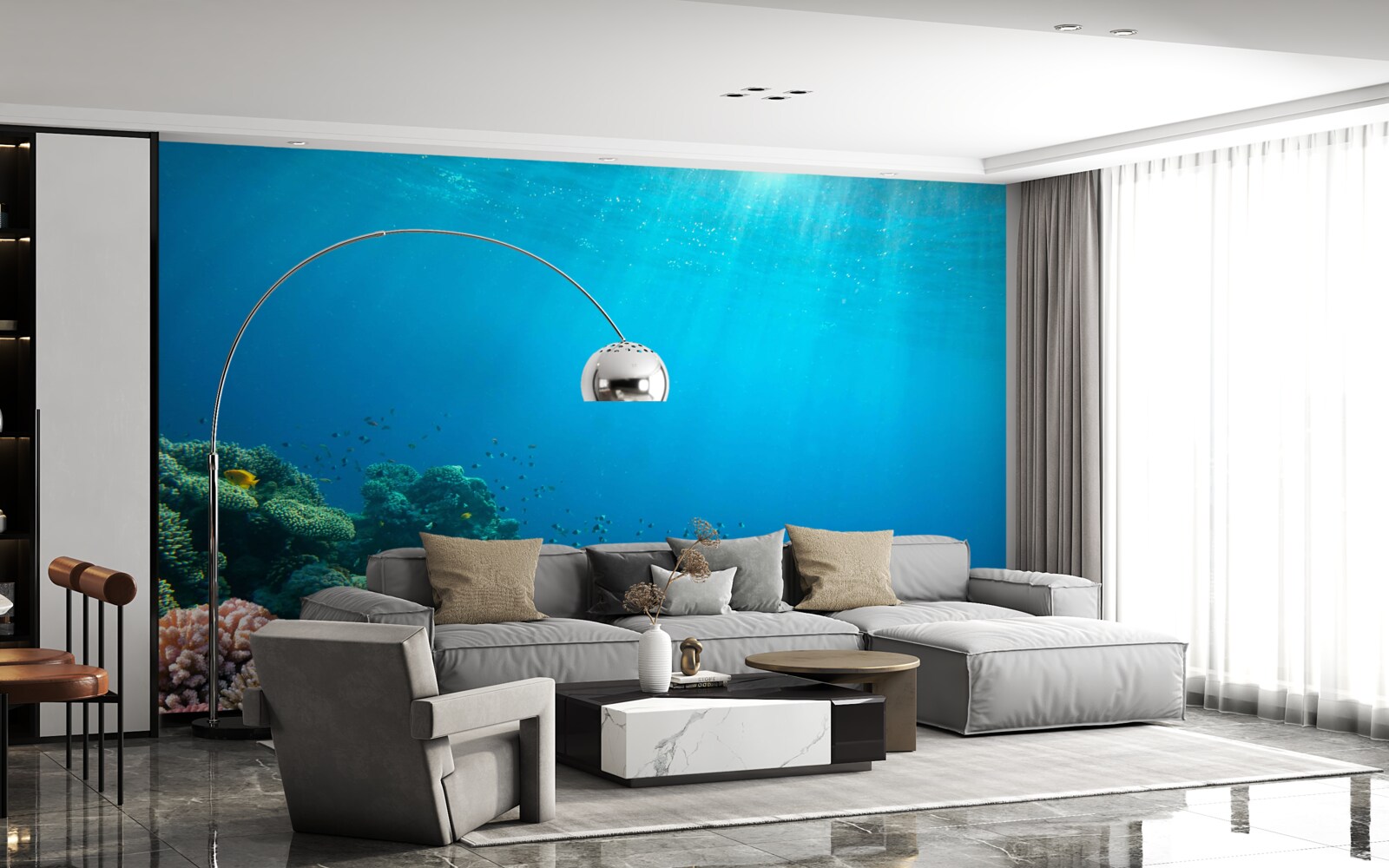 Fotobehang oceaandieptes