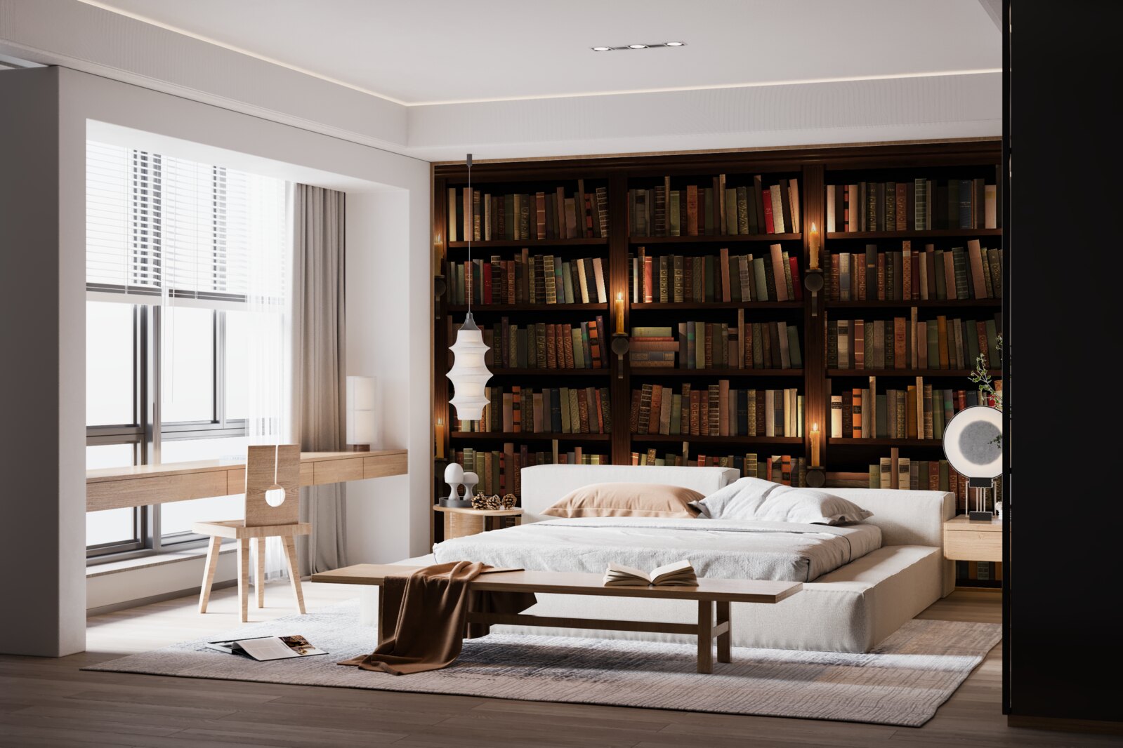 Fotobehang rijke historische bibliotheek