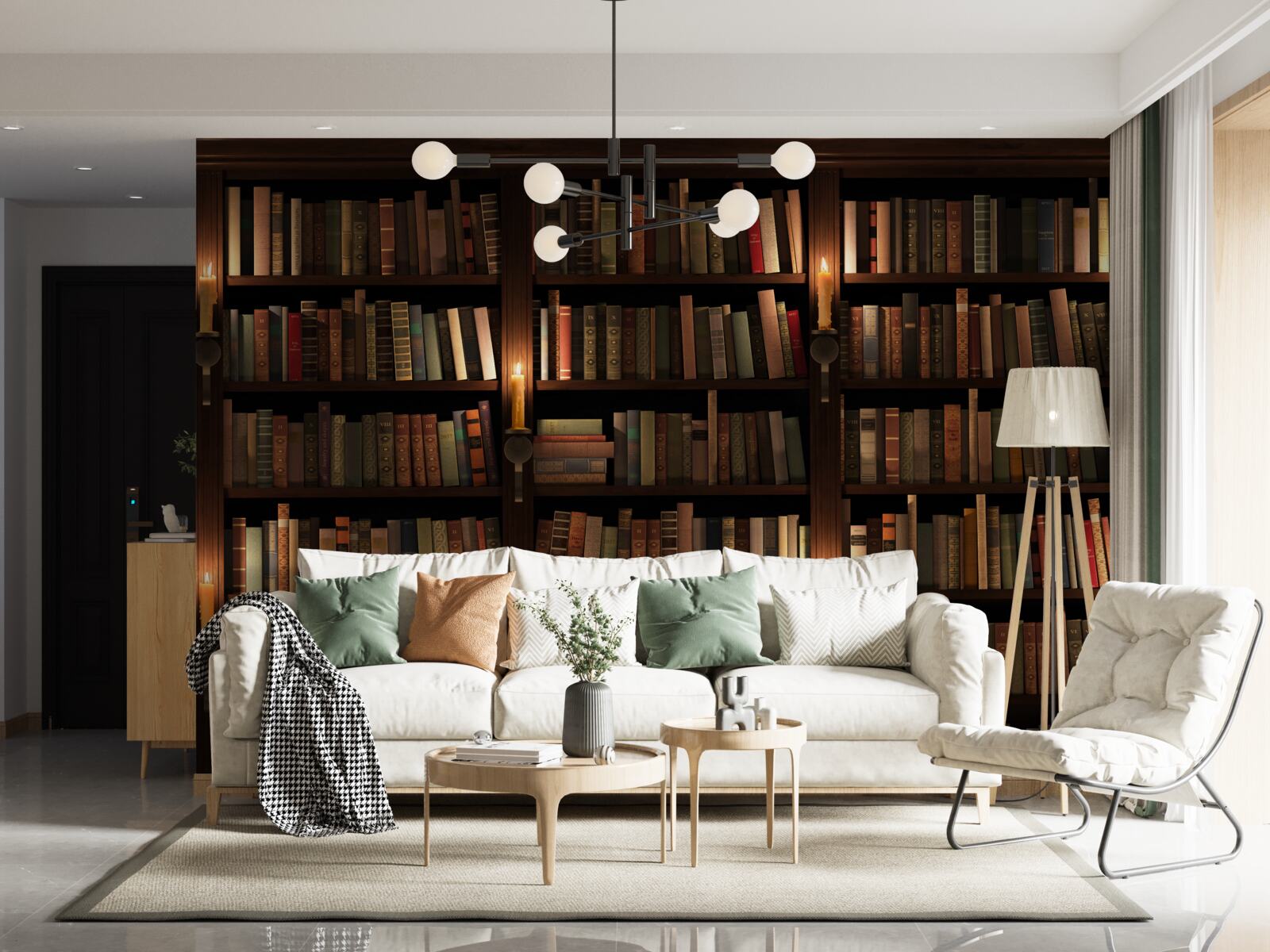 Fotobehang rijke historische bibliotheek