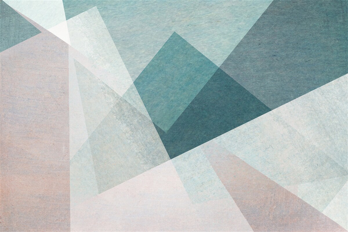 Fotobehang pieken in blauwe en roze tinten