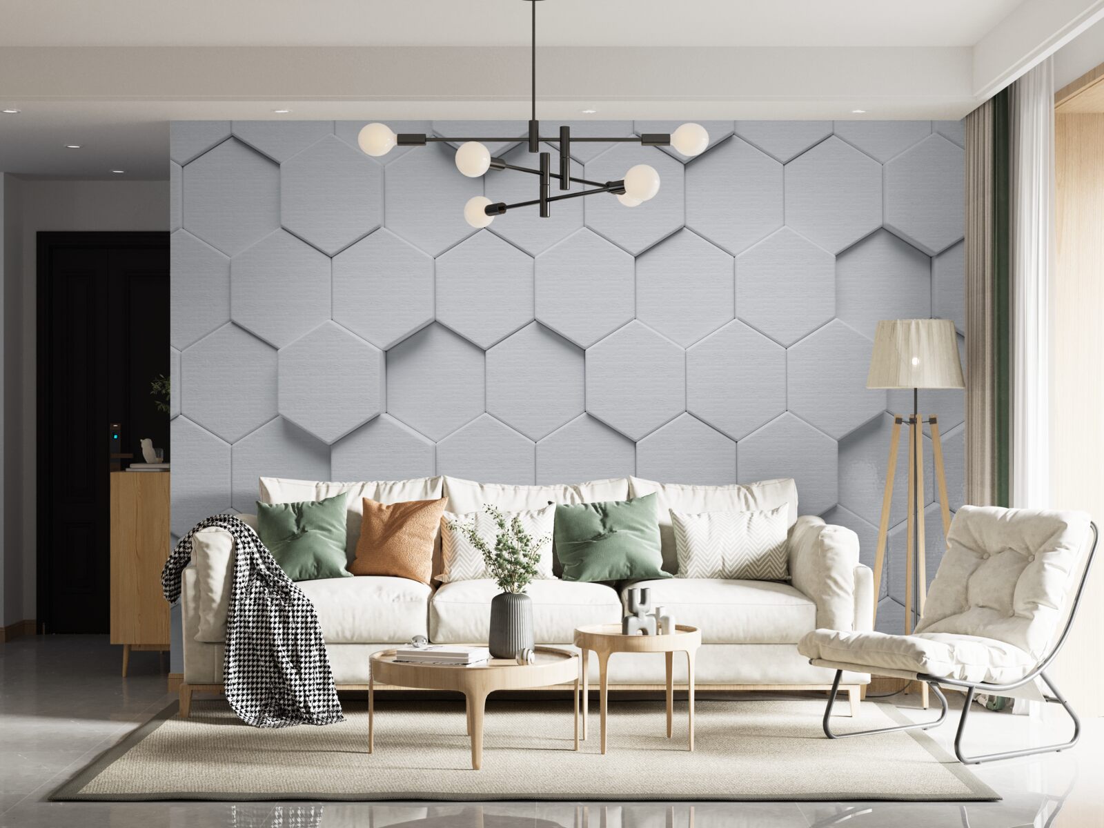 Fotobehang grote zilveren voorwerpen