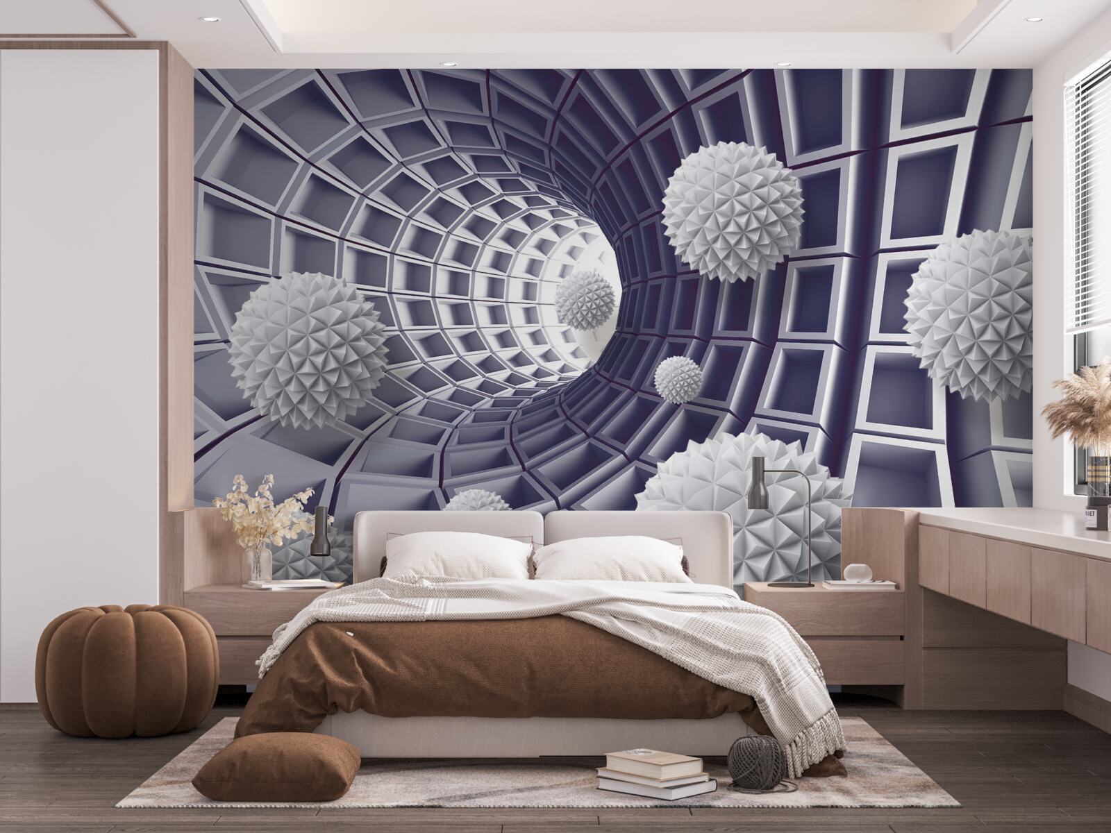 Fotobehang kogels in de terugtrekkende gang