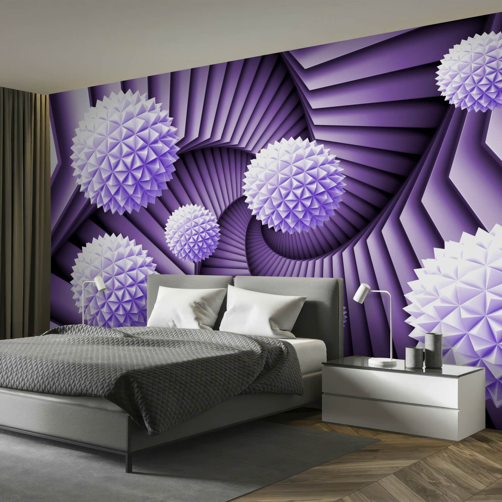 Fotobehang ladder en bal in het abstracte