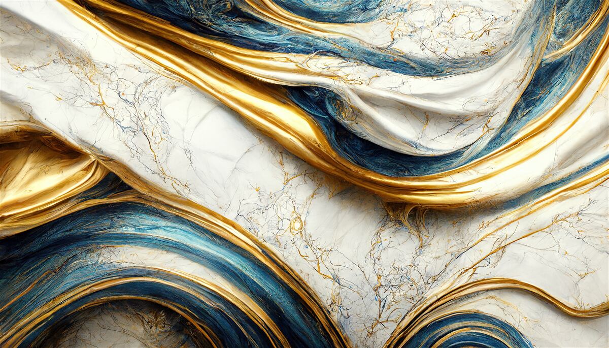 Fotobehang vier marmeren kapopties