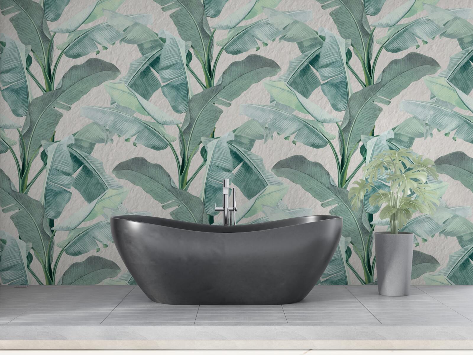 Fotobehang varenbladeren zijn lichtgroen