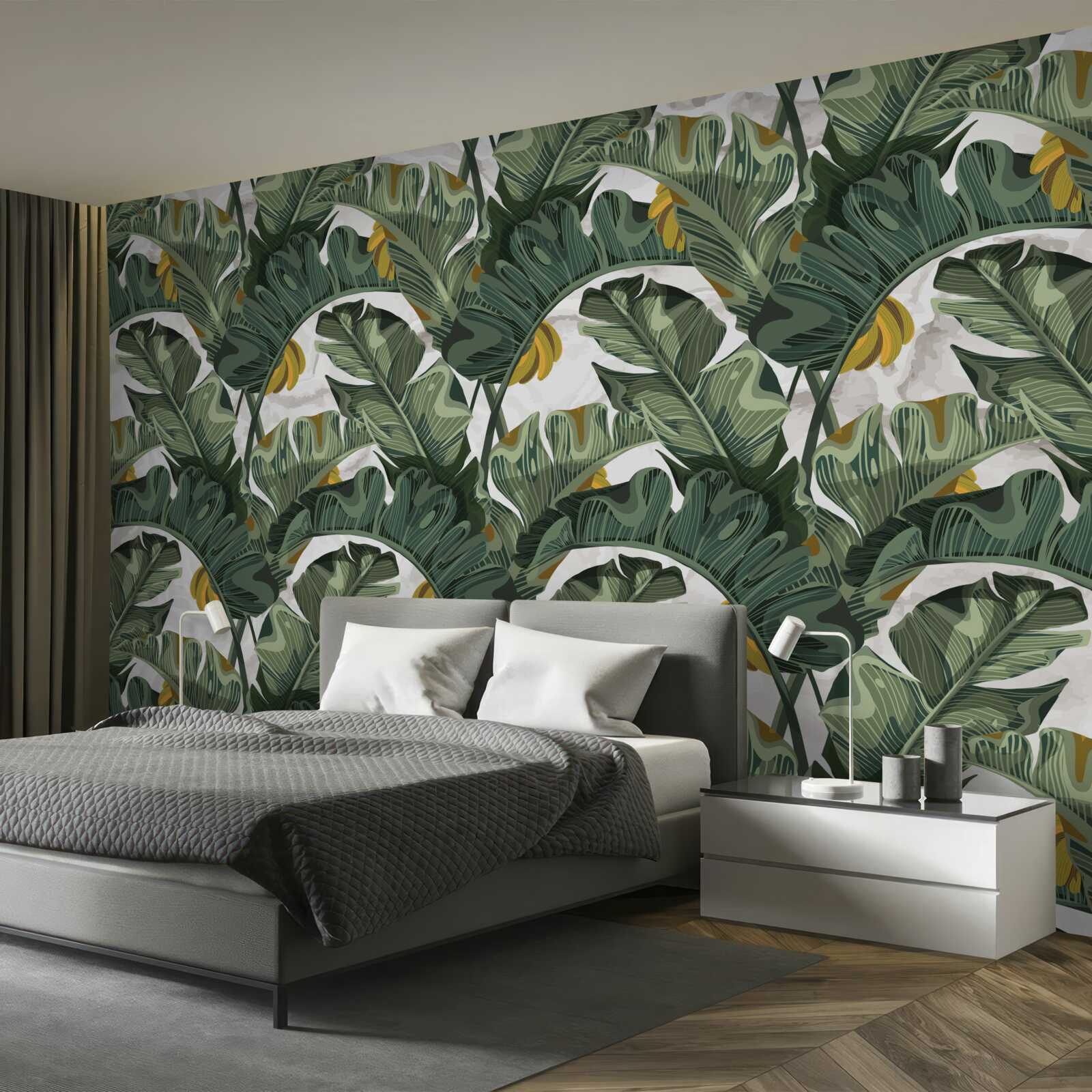 Fotobehang abstract beeld van varenbladeren