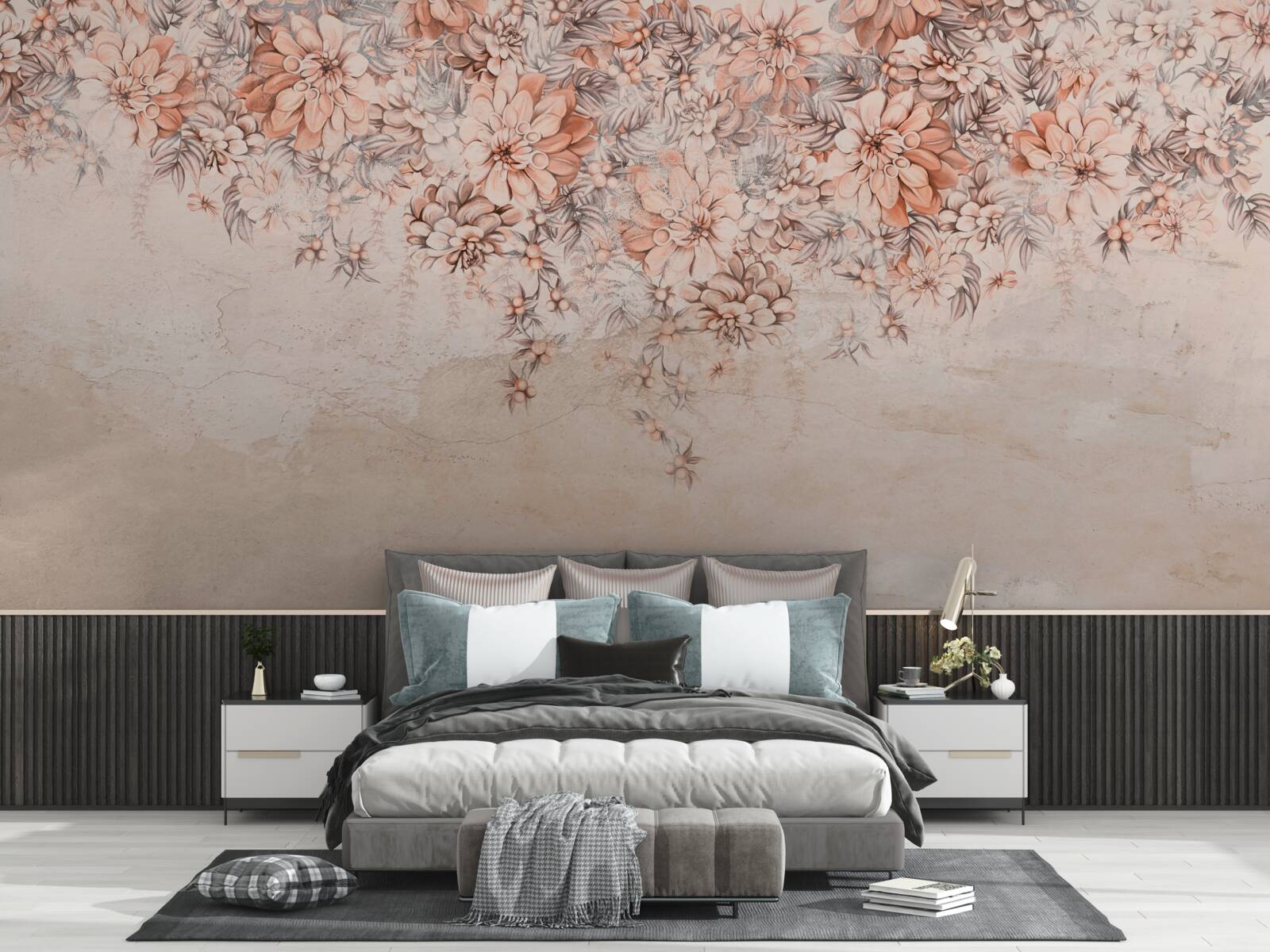 Fotobehang veel grote knoppen