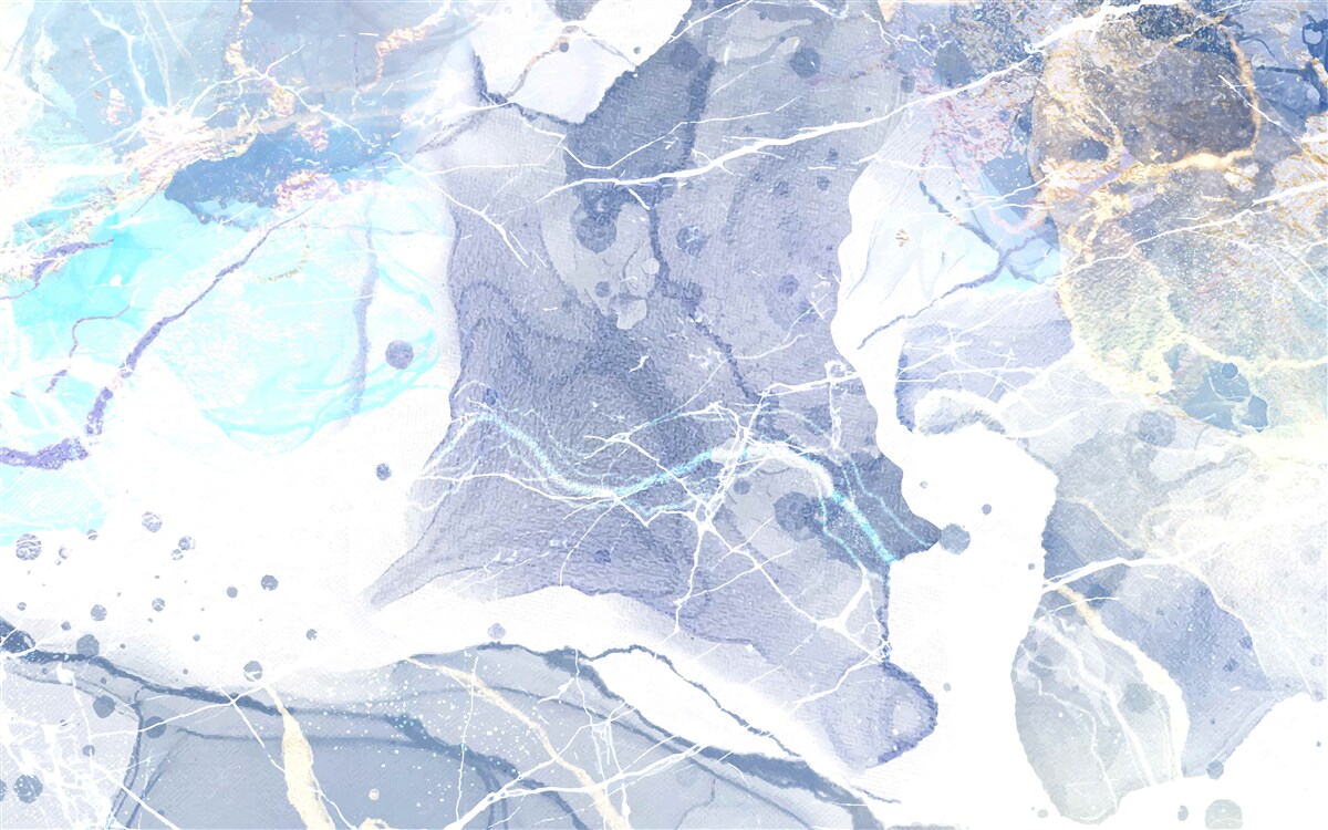 Fotobehang blauw marmer in een abstracte stijl