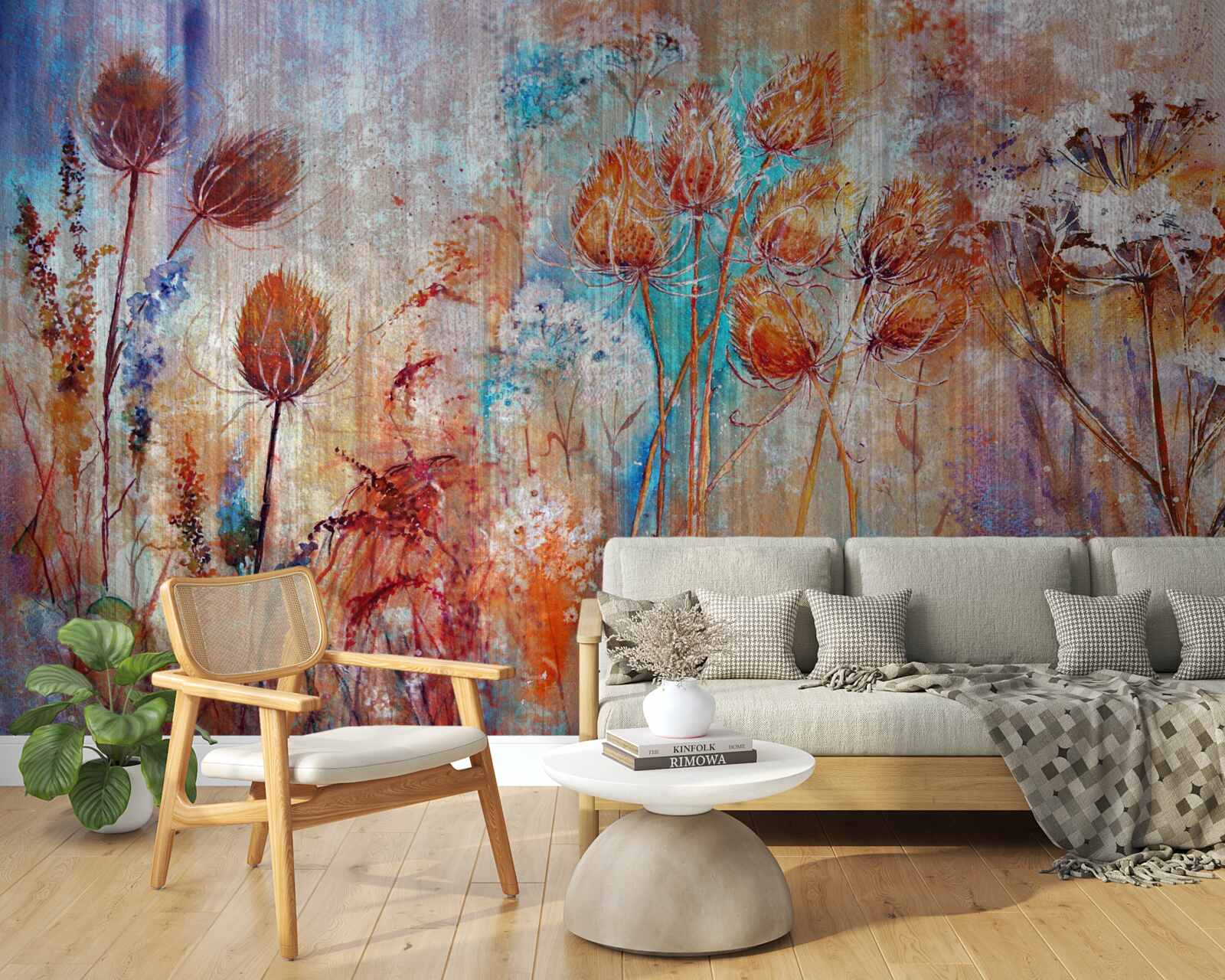 Fotobehang verscheidenheid aan bloeikleuren