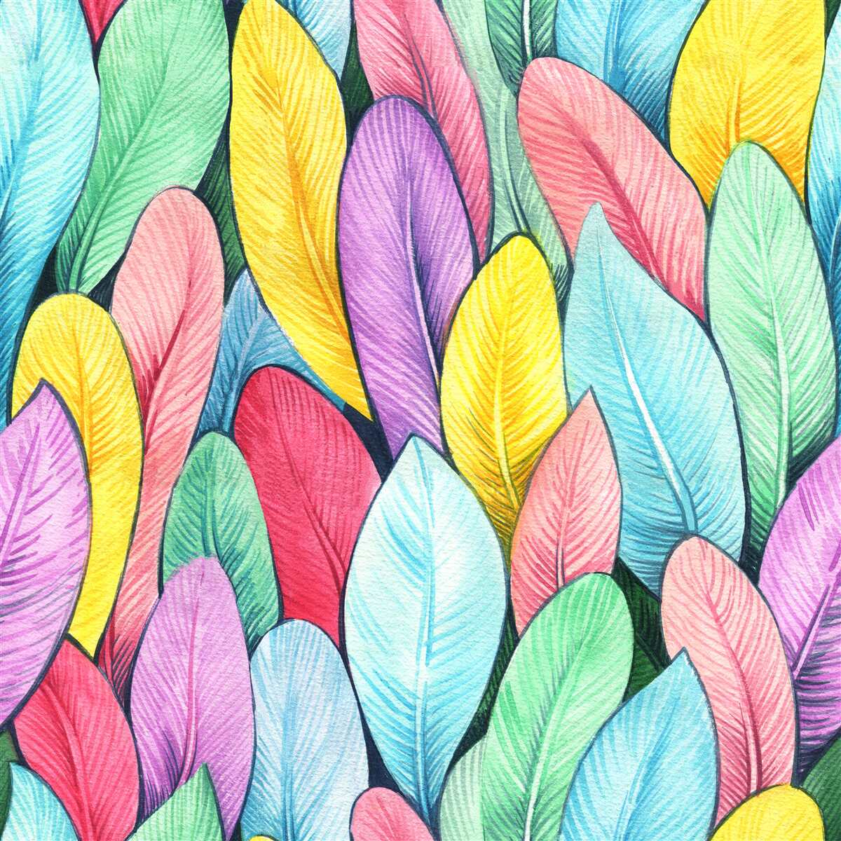 Fotobehang veelkleurige bladeren van heldere herfst