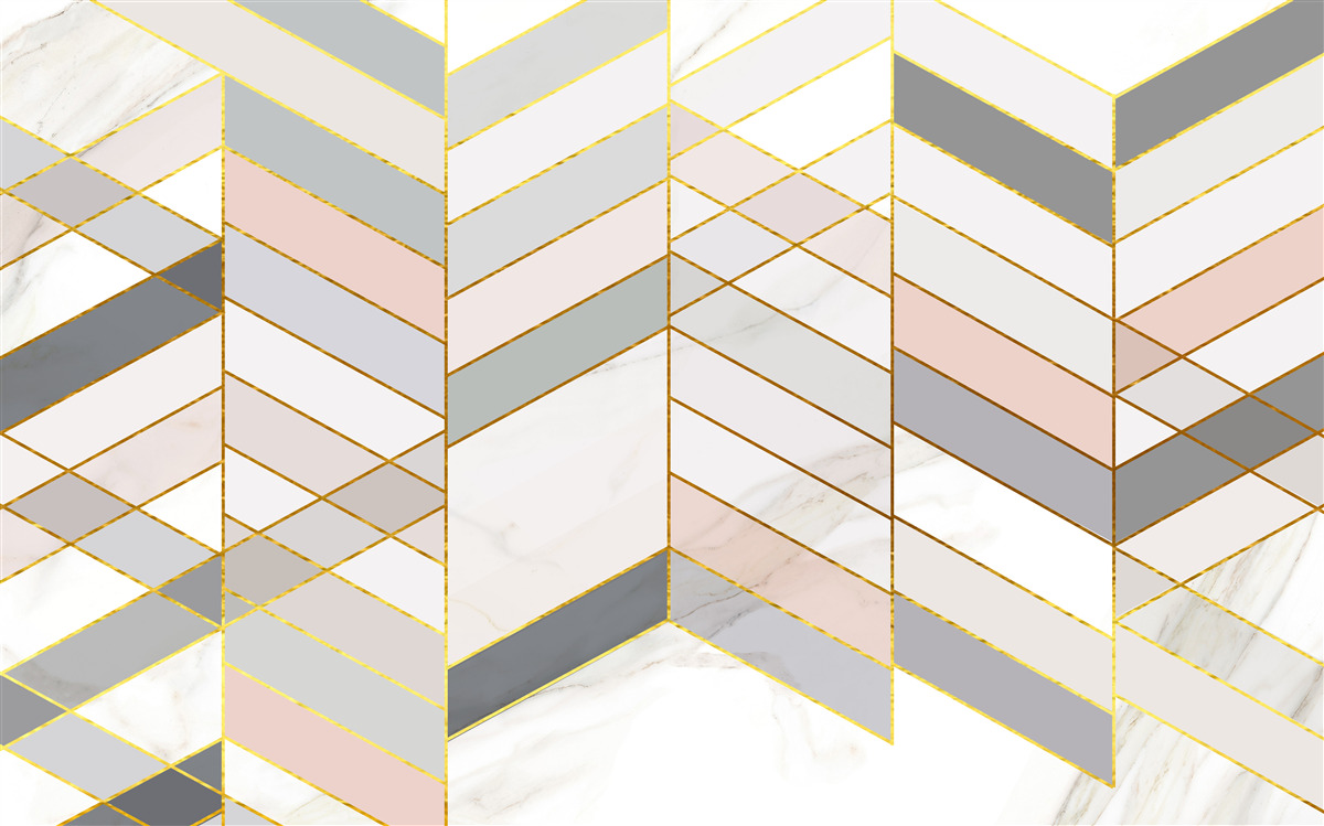 Fotobehang pastellijnen diagonaal geplaatst