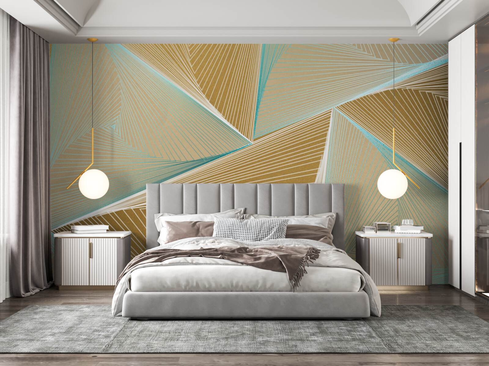 Fotobehang aantrekkingskracht van aquamarijn