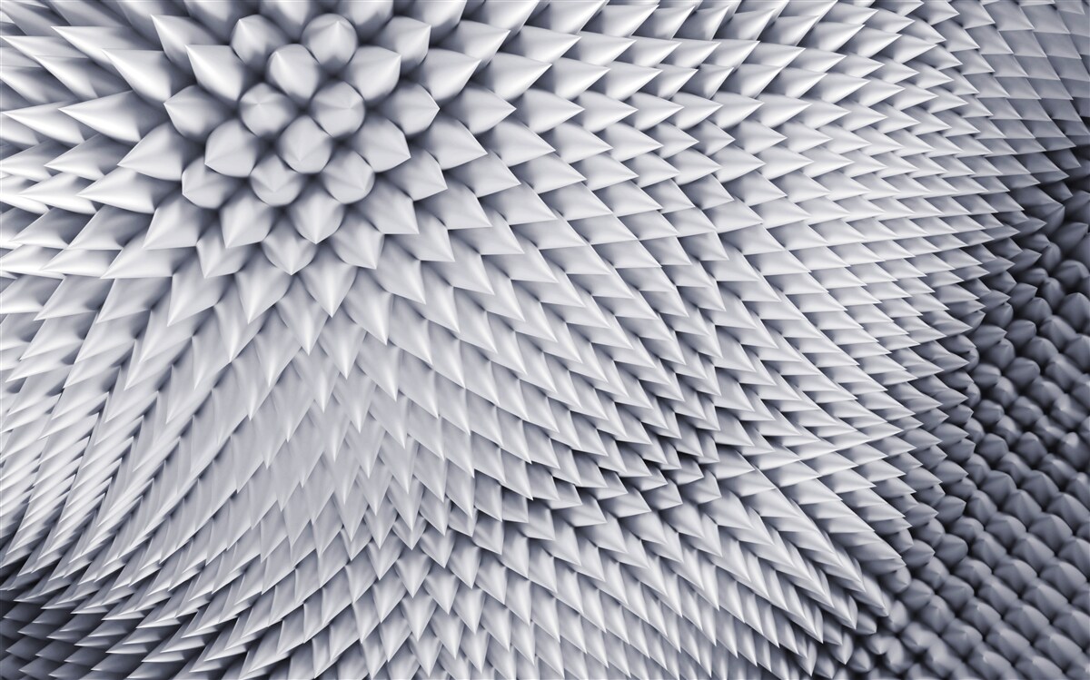 Fotobehang textuur bestaande uit puntige pieken