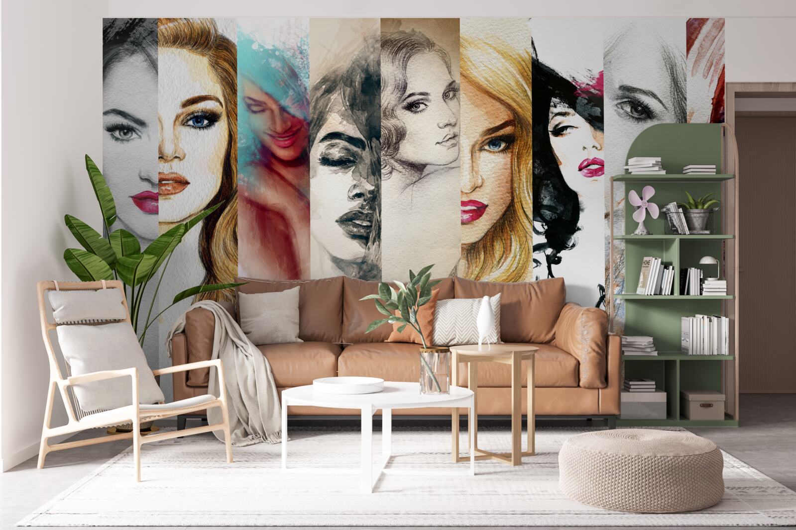 Fotobehang beelden van vrouwen