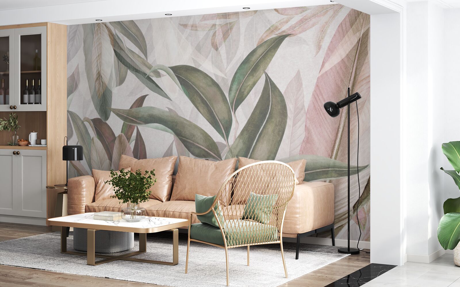 Fotobehang varenbladeren uit de tropen