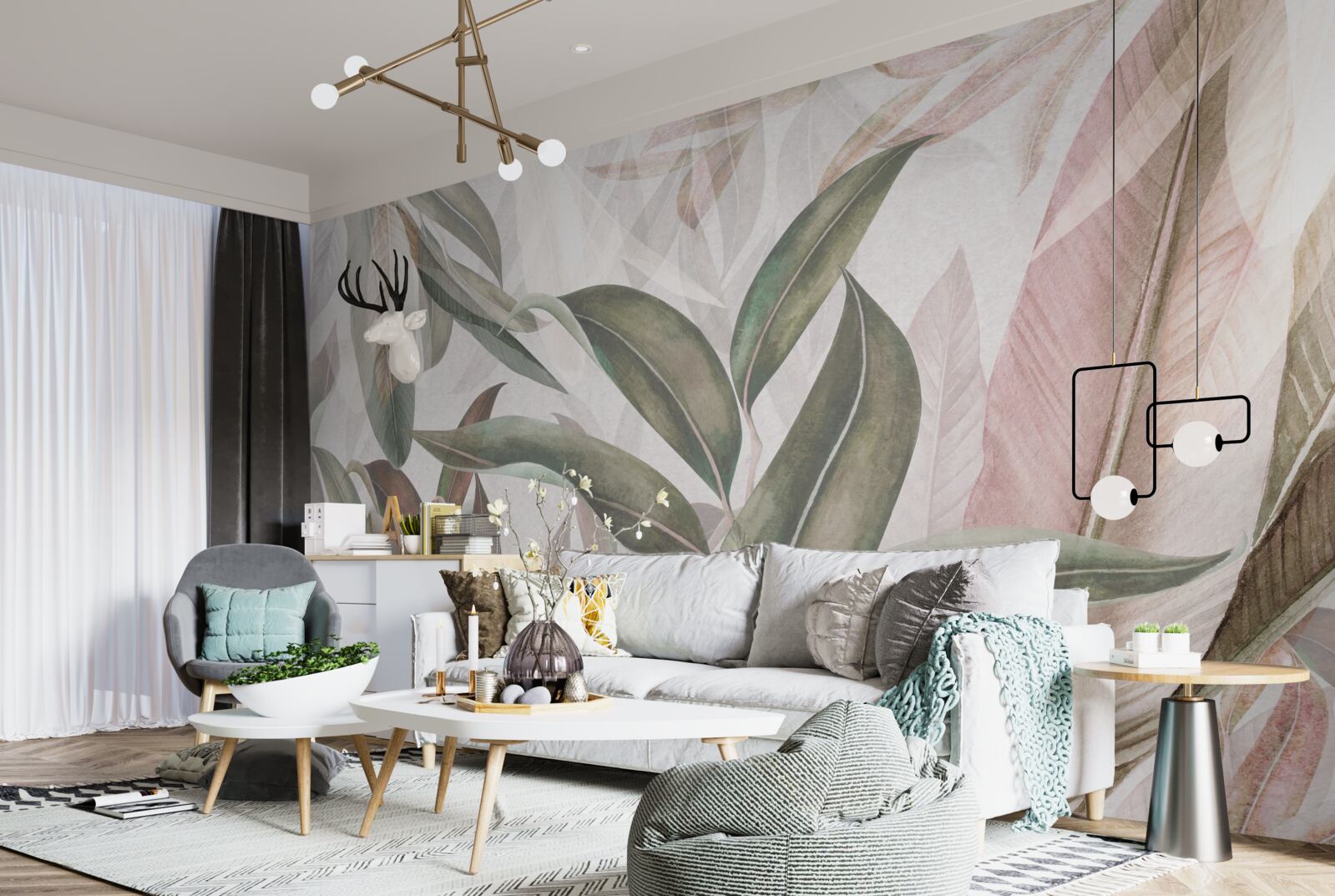 Fotobehang varenbladeren uit de tropen