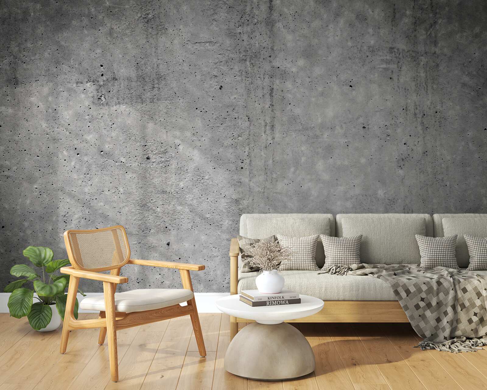 Fotobehang onscherpe grijze achtergrond