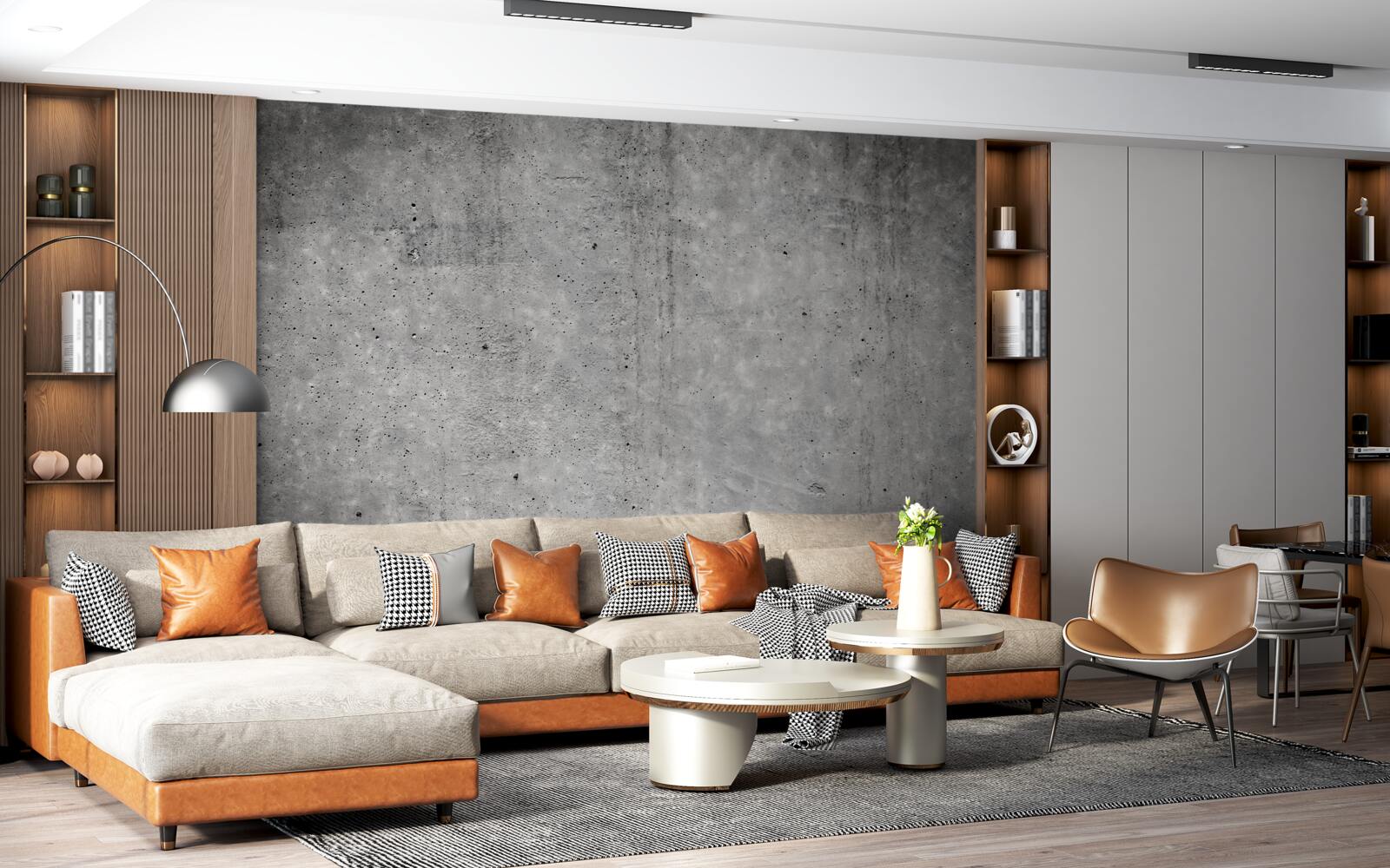 Fotobehang onscherpe grijze achtergrond