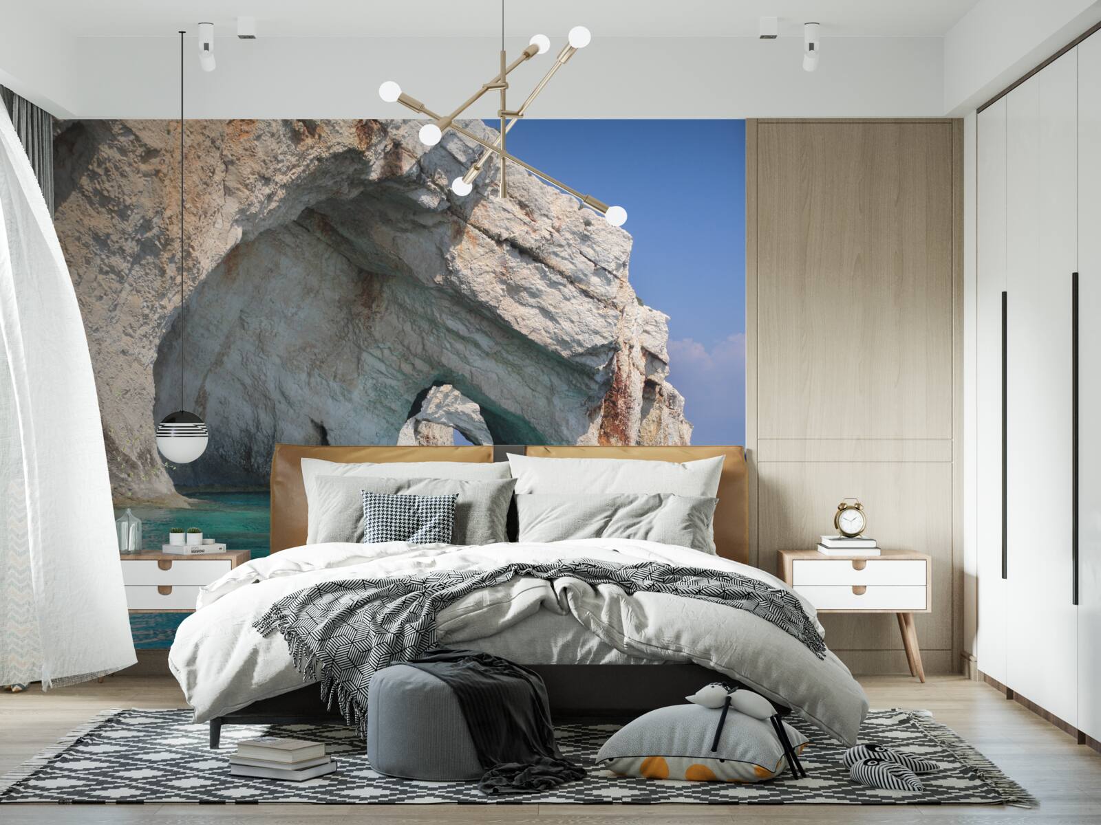 Fotobehang kliffen bij de oceaan