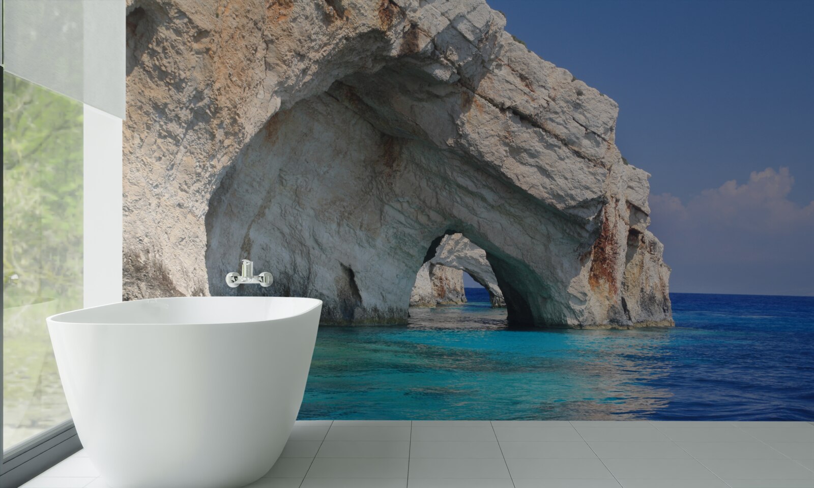 Fotobehang kliffen bij de oceaan