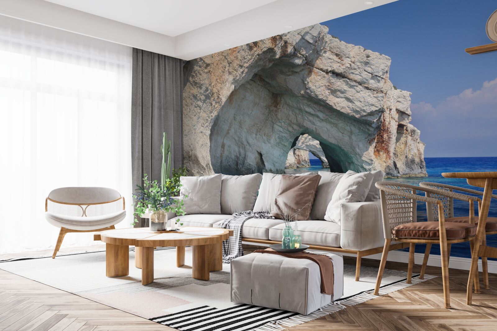 Fotobehang kliffen bij de oceaan