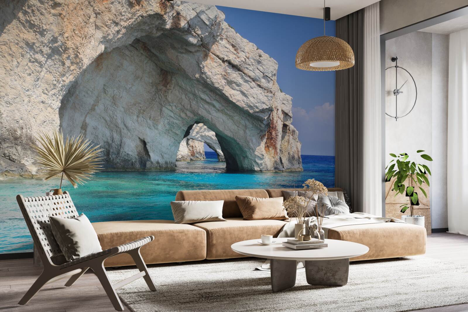 Fotobehang kliffen bij de oceaan