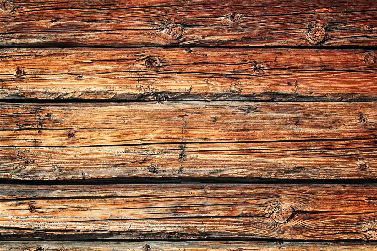 Fotobehang onbeschermd licht houten bord