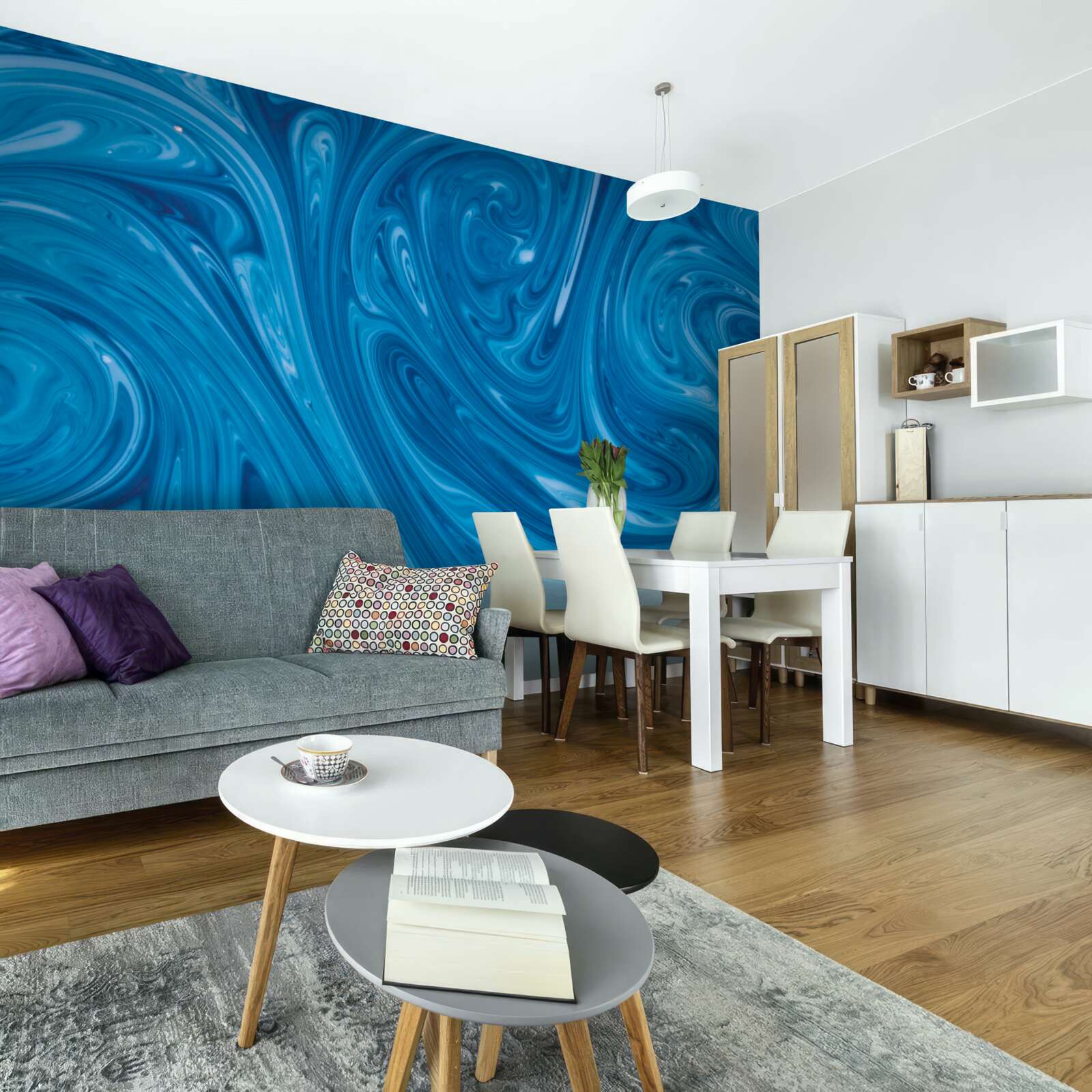 Fotobehang schommelingen van de blauwe zee