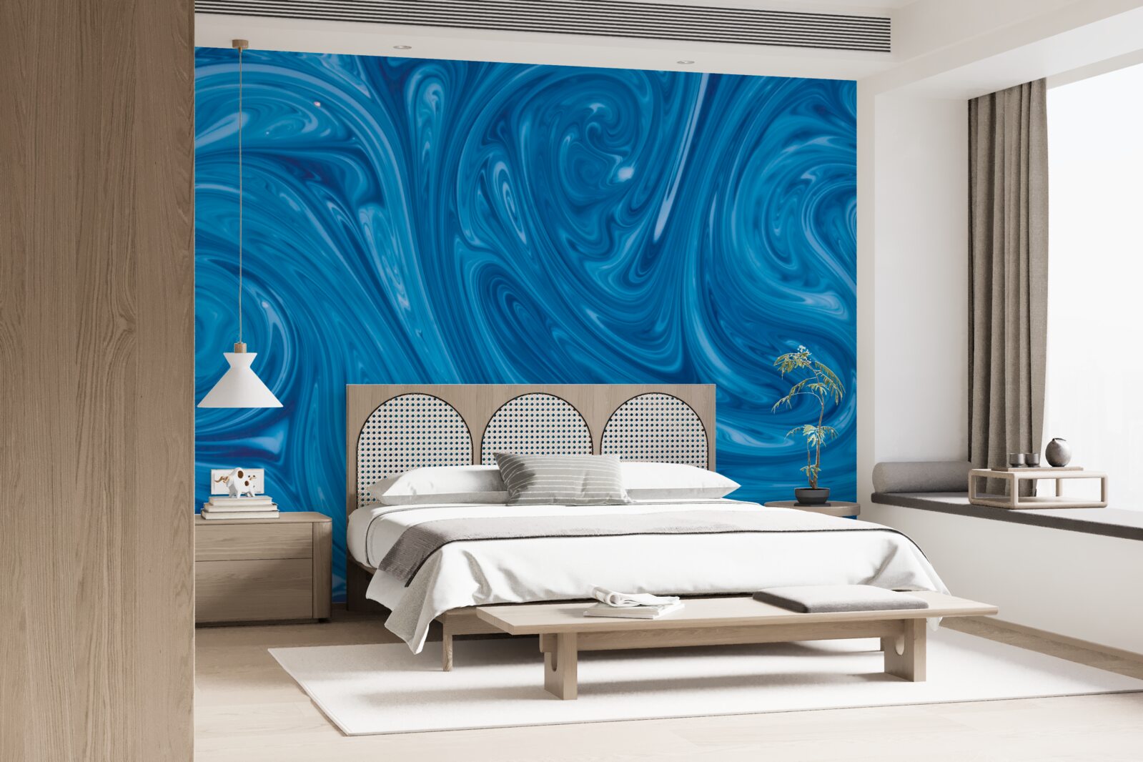 Fotobehang schommelingen van de blauwe zee