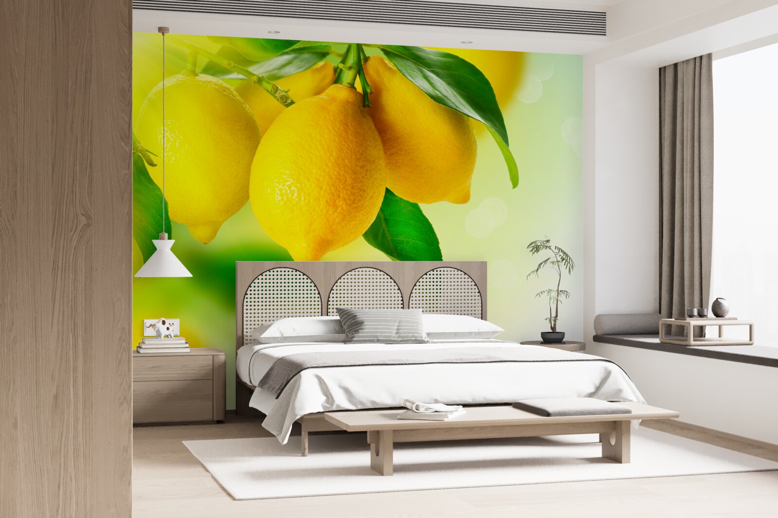 Fotobehang citroenen hebben een rijke gele kleur