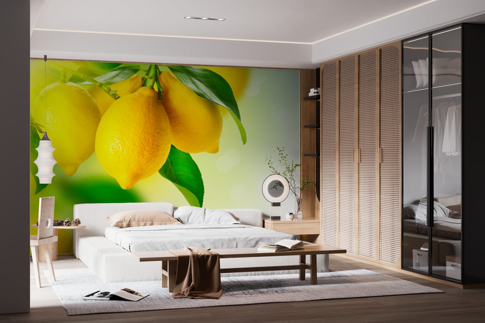 Fotobehang citroenen hebben een rijke gele kleur