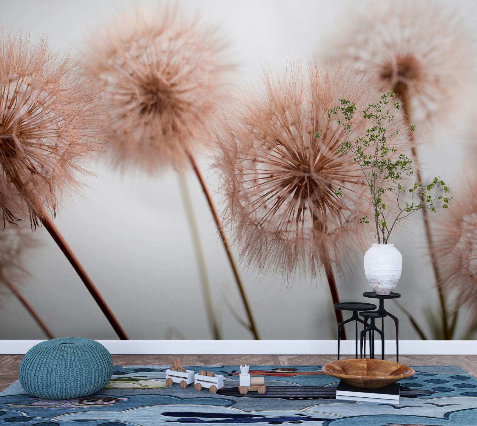 Fotobehang luchtige kuit