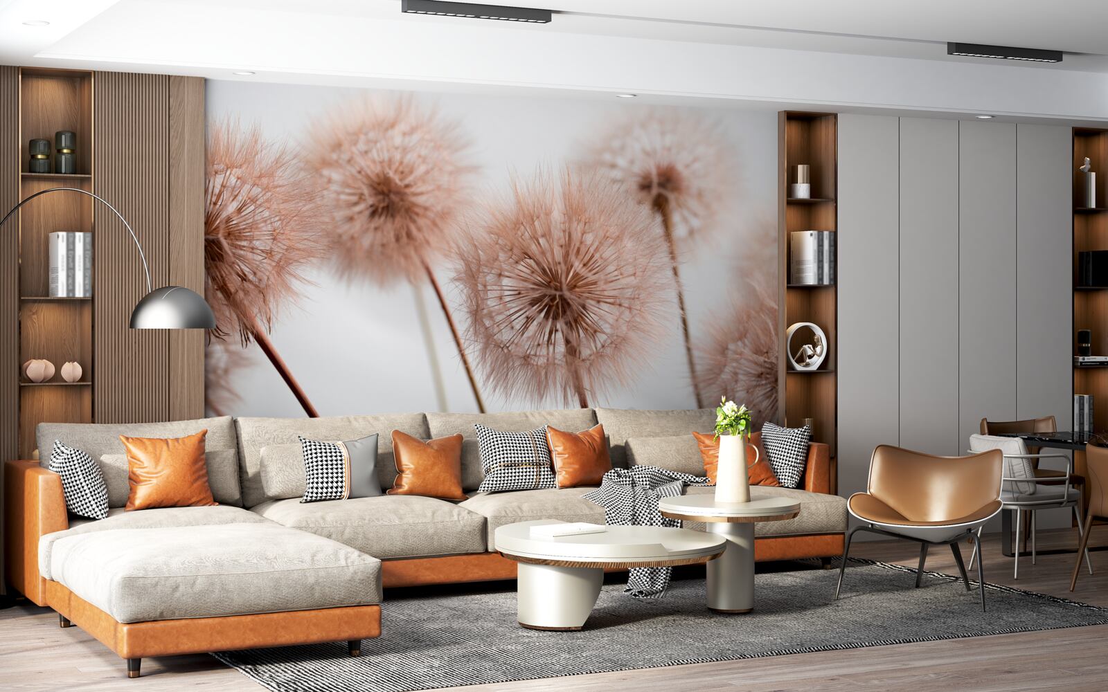 Fotobehang luchtige kuit