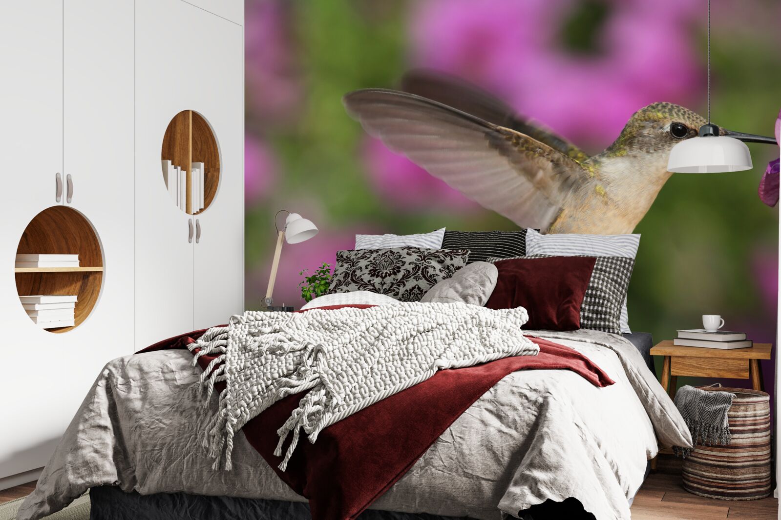 Fotobehang nectar lest de dorst van kolibries